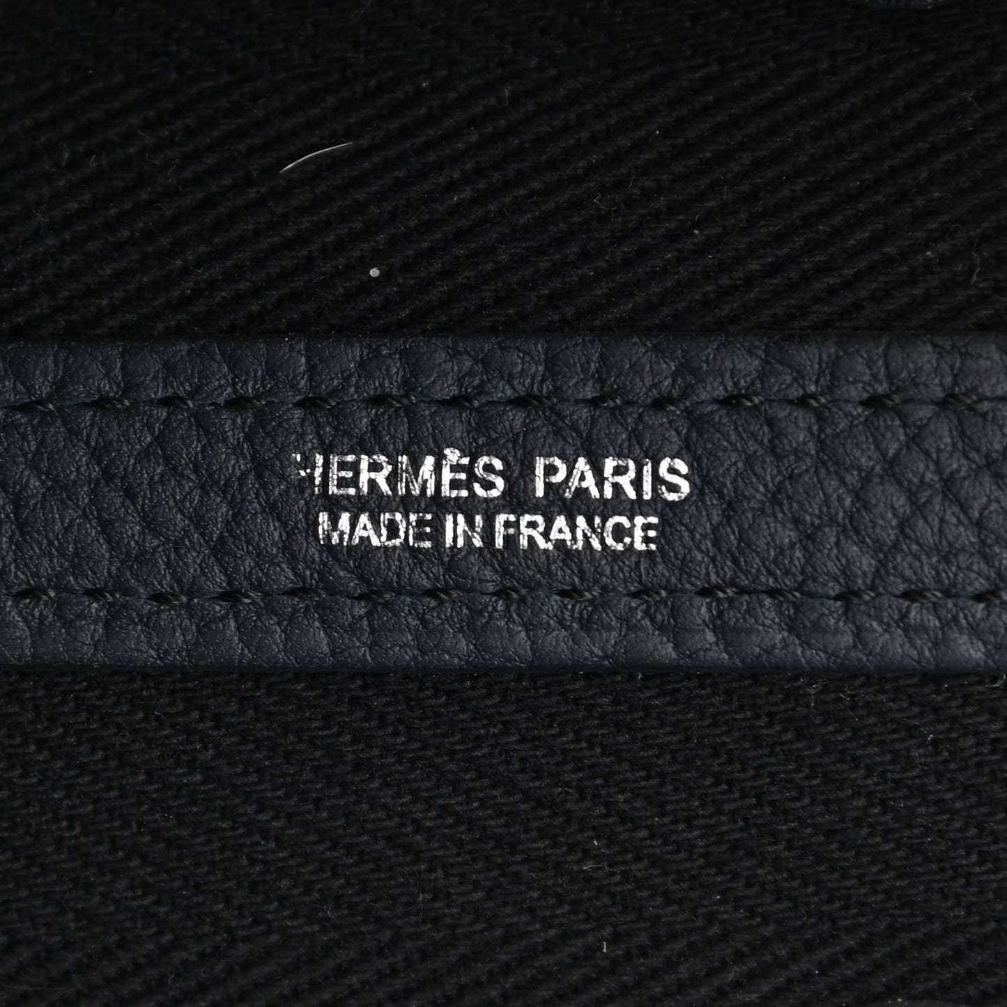 Chevron Herringbone Toile Negonda Garden Party 30 TPM Black Bleu Nuit
