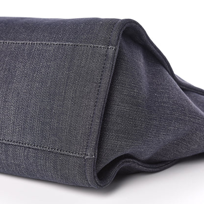 Chanel Denim Large Deauville Tote Dark Blue 11 of 11