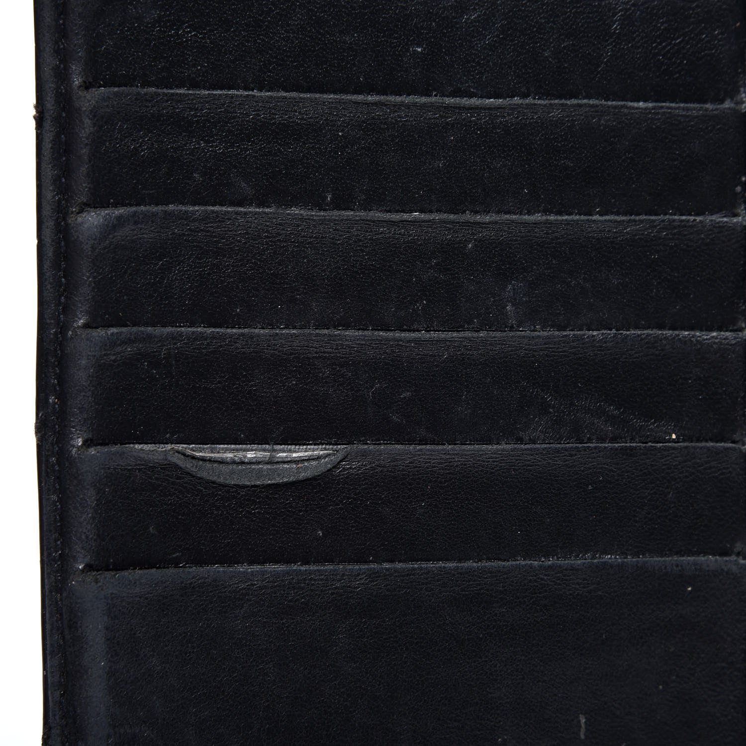 Chanel Glazed Calfskin Diamond Stitched French Wallet Black 13 of 17
