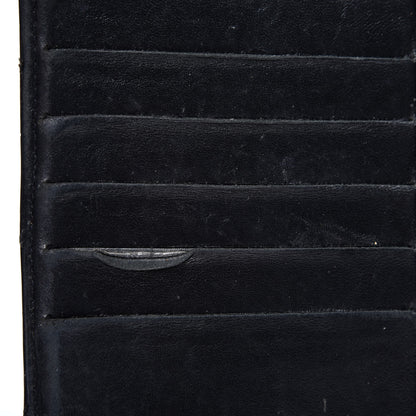Chanel Glazed Calfskin Diamond Stitched French Wallet Black 13 of 17