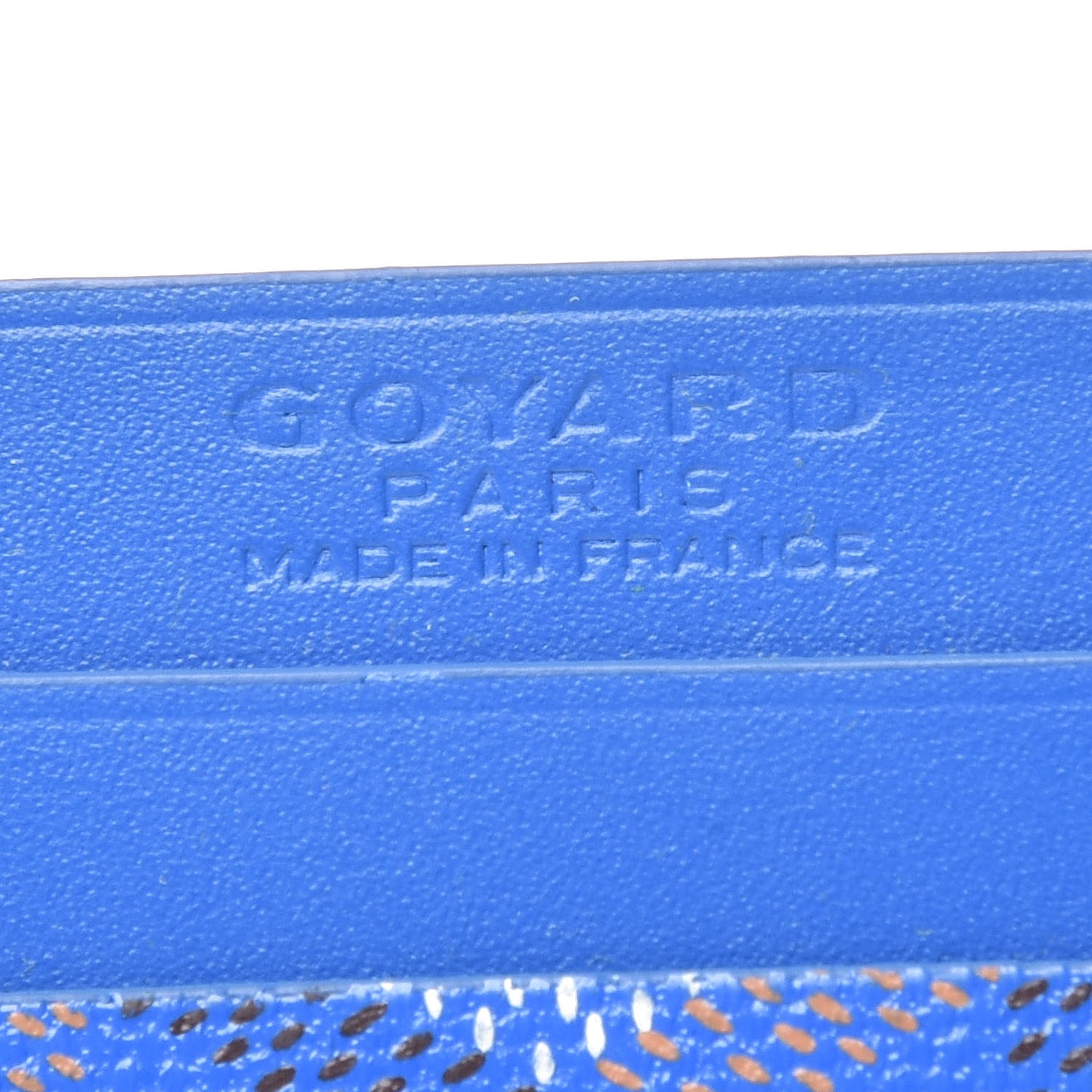 Goyardine Saint Sulpice Card Holder Sky Blue