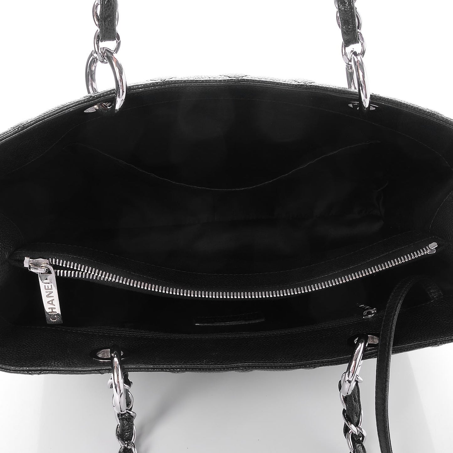 Caviar Quilted Grand Shopping Tote GST Black