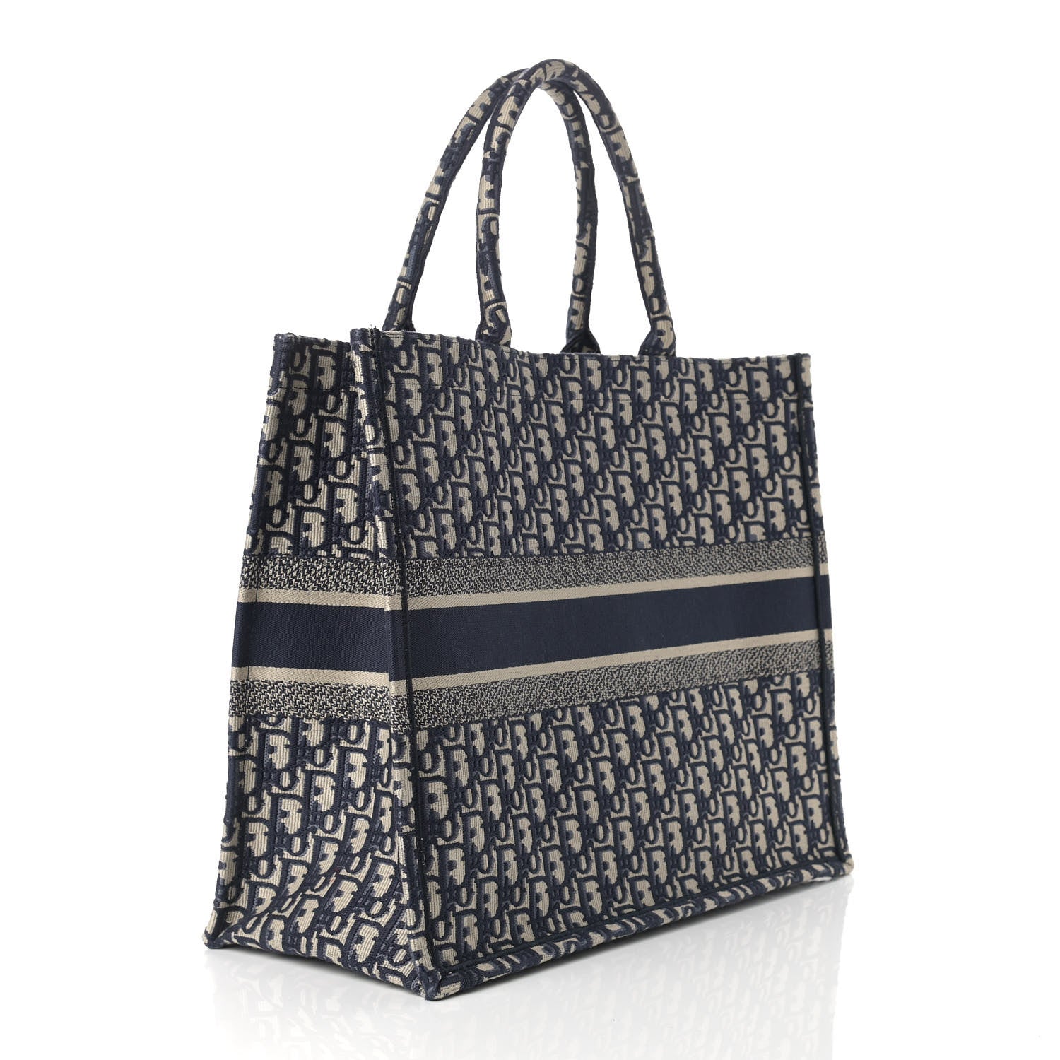 Christian Dior Oblique Book Tote Blue Multicolor 3 of 11