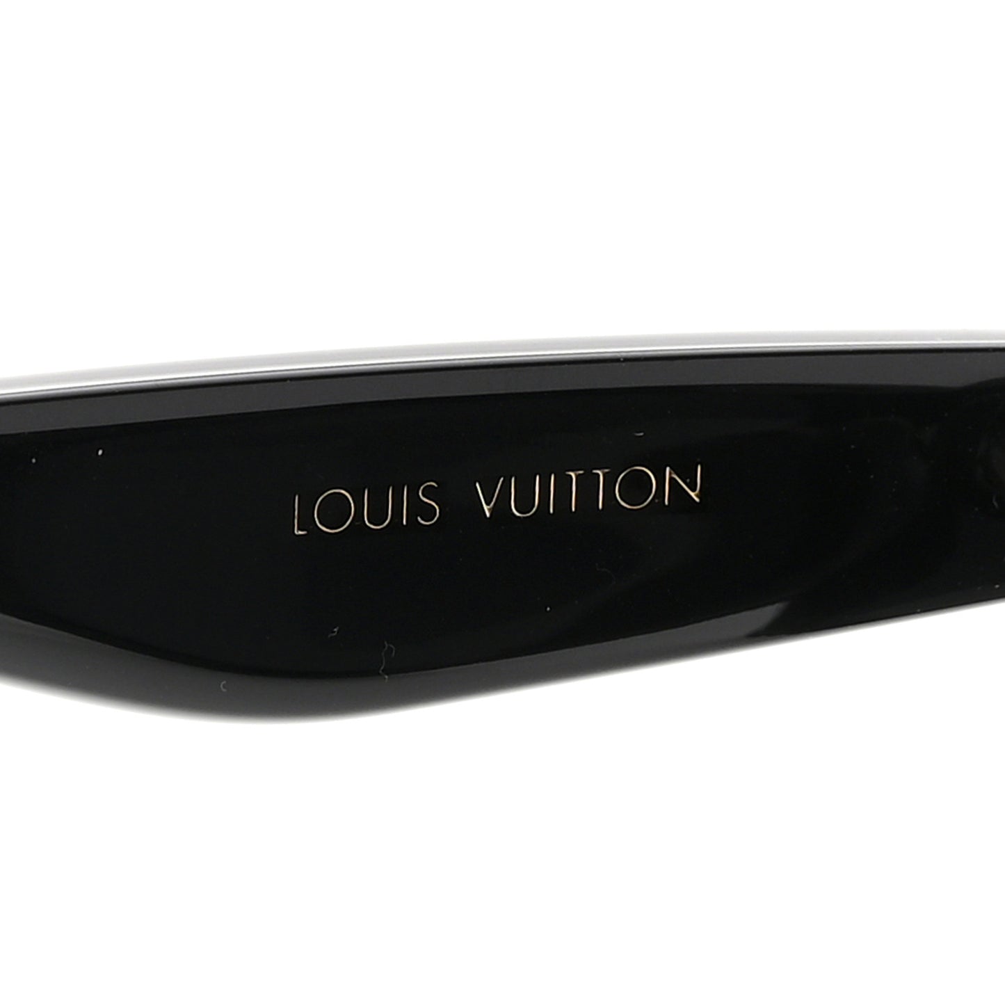 Acetate Nylon LV Script Square Sunglasses Z2970W Black