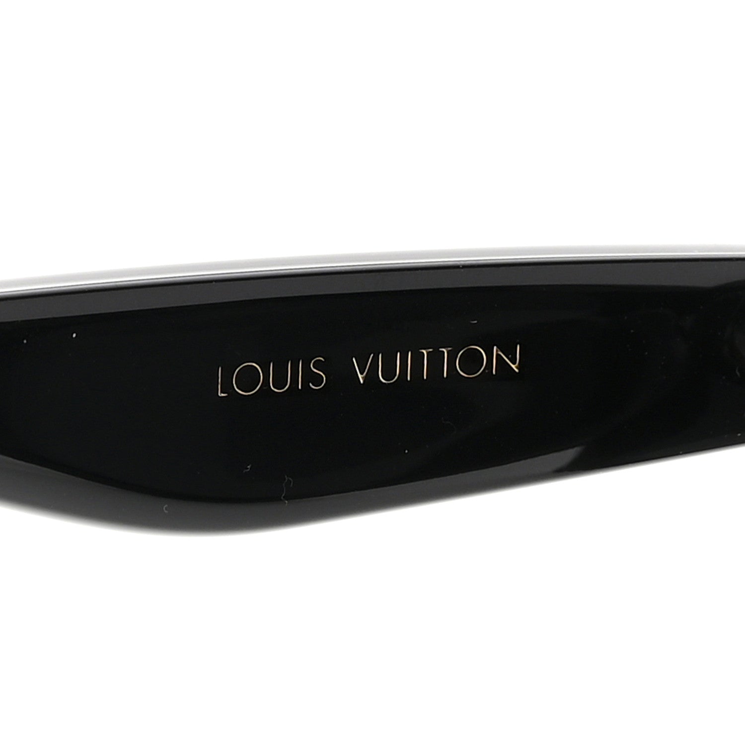 Louis Vuitton Acetate Nylon LV Script Square Sunglasses Z2970W Black 5 of 8