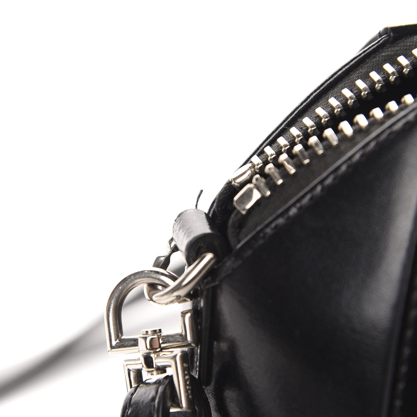 Shiny Lord Calfskin Mini Antigona Black