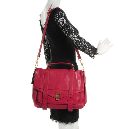 Proenza Schouler Lambskin PS1 Large Satchel Chianti 6 of 13