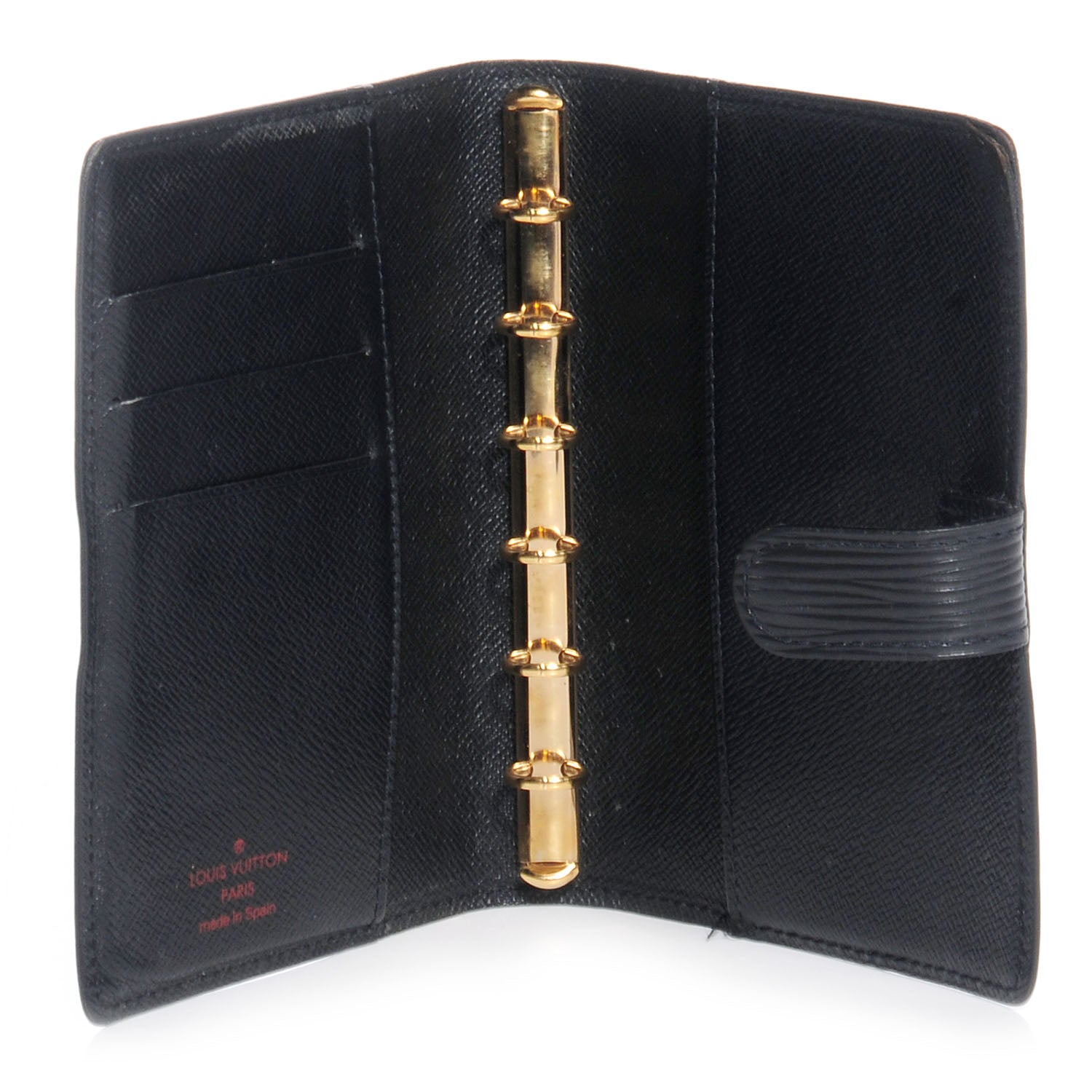 Louis Vuitton Epi Small Ring Agenda Black 5 of 7