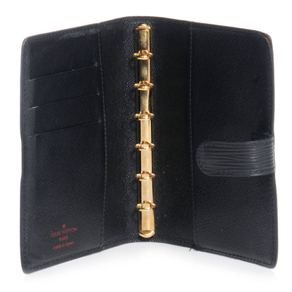 Louis Vuitton Epi Small Ring Agenda Black 5 of 7