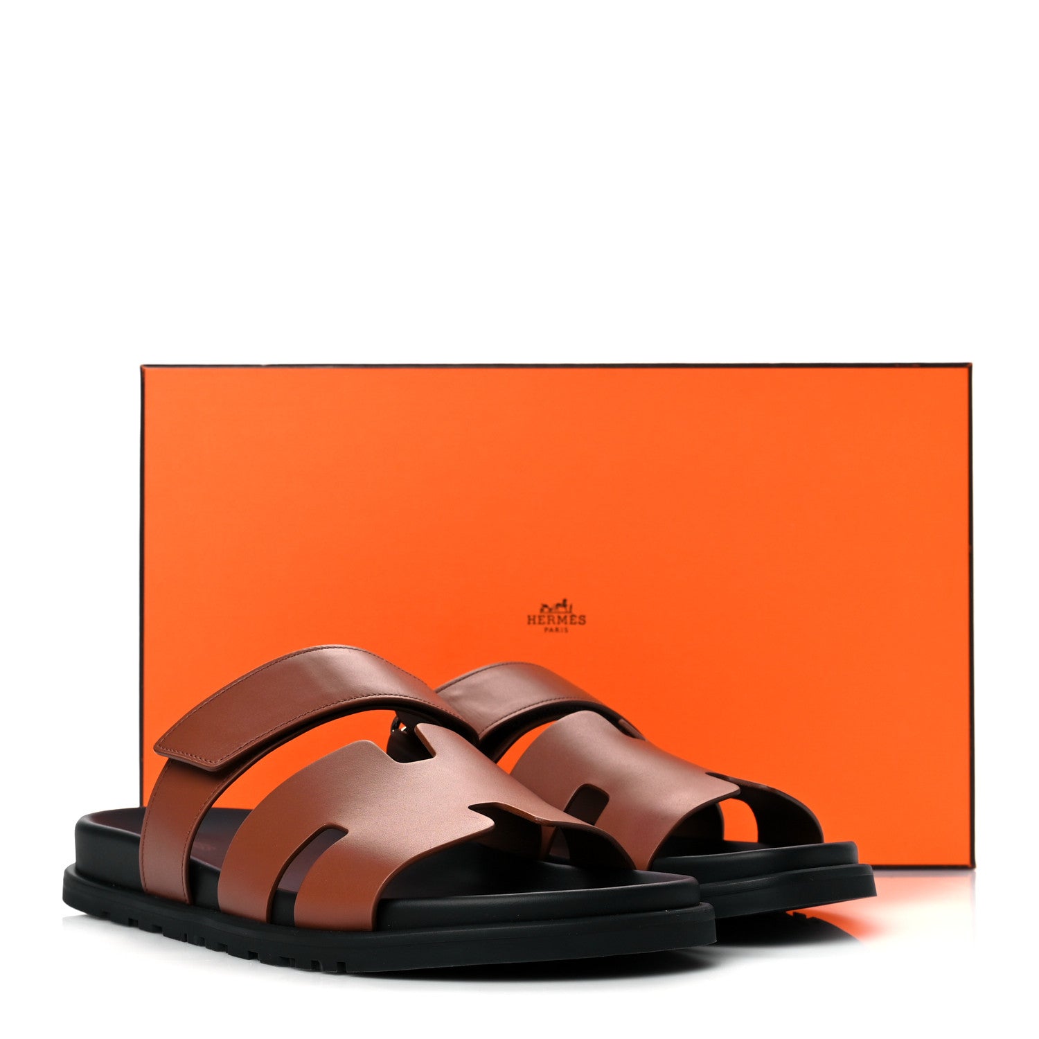 Hermes Calfskin Mens Chypre Sandals 42 Naturel 9 of 9