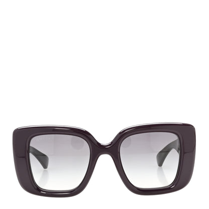 Gucci Acetate Square GG Marmont Logo Sunglasses GG1975S Purple 2 of 8