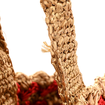 Prada Raffia Crochet Large Tote Naturale Fuo 12 of 12