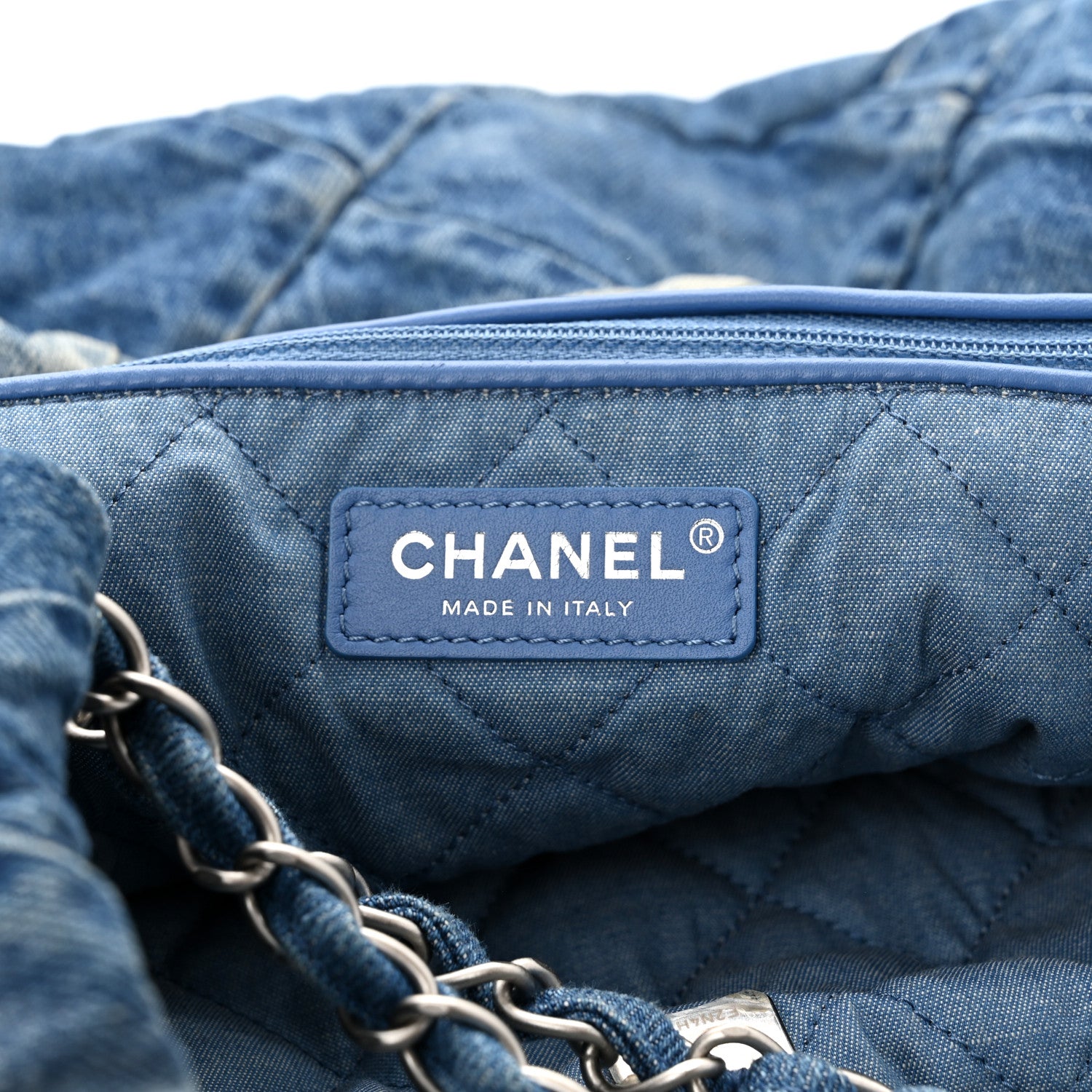 Chanel Denim Quilted Chanel 22 Blue 8 of 11