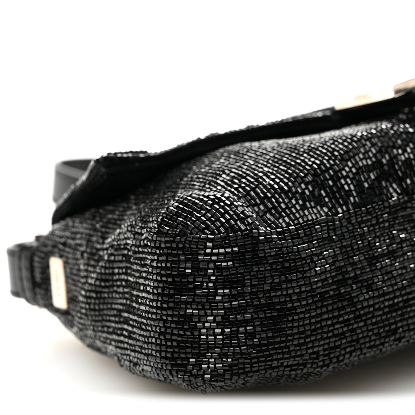 Sequin Beaded Baguette Black
