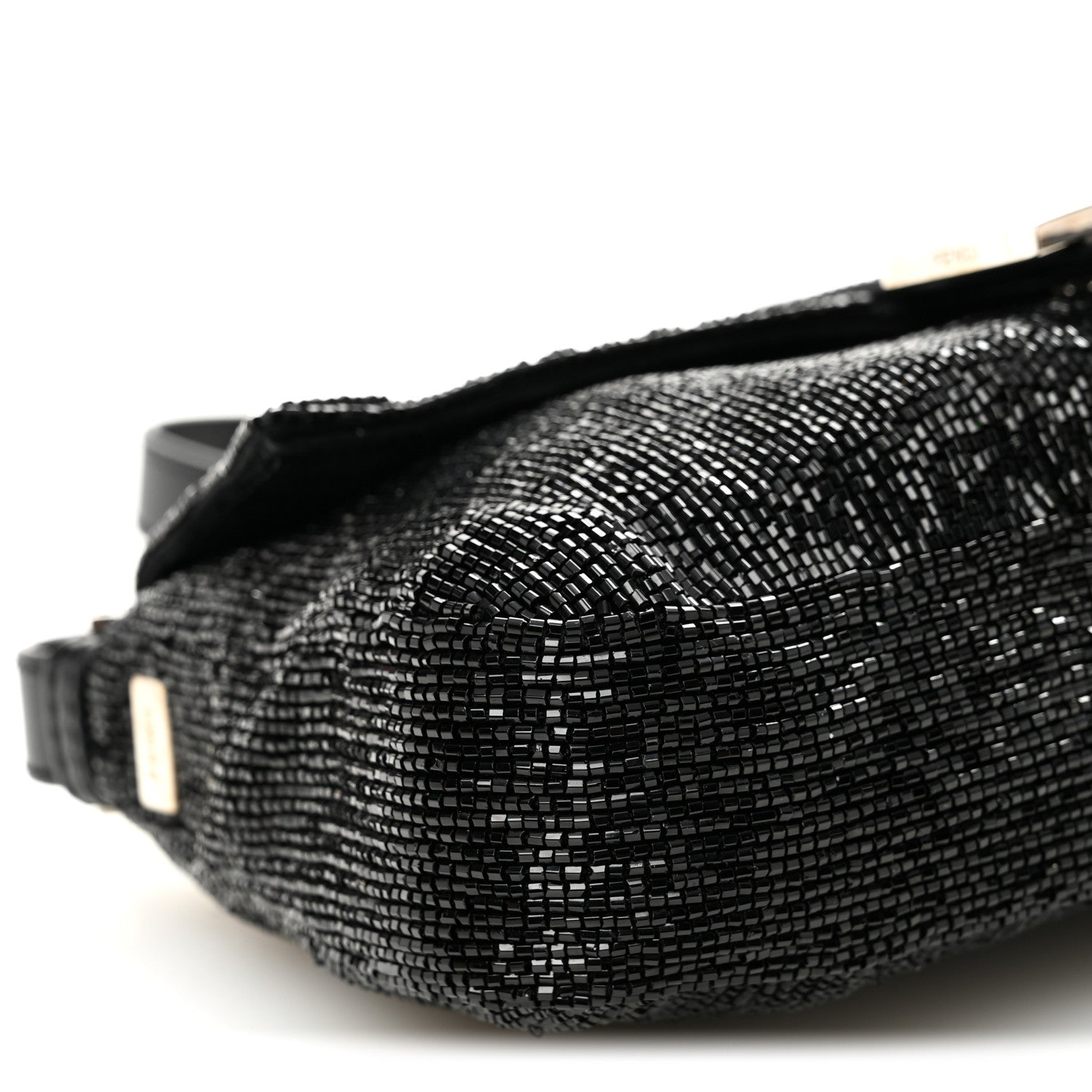 Fendi Sequin Beaded Baguette Black 9 of 12