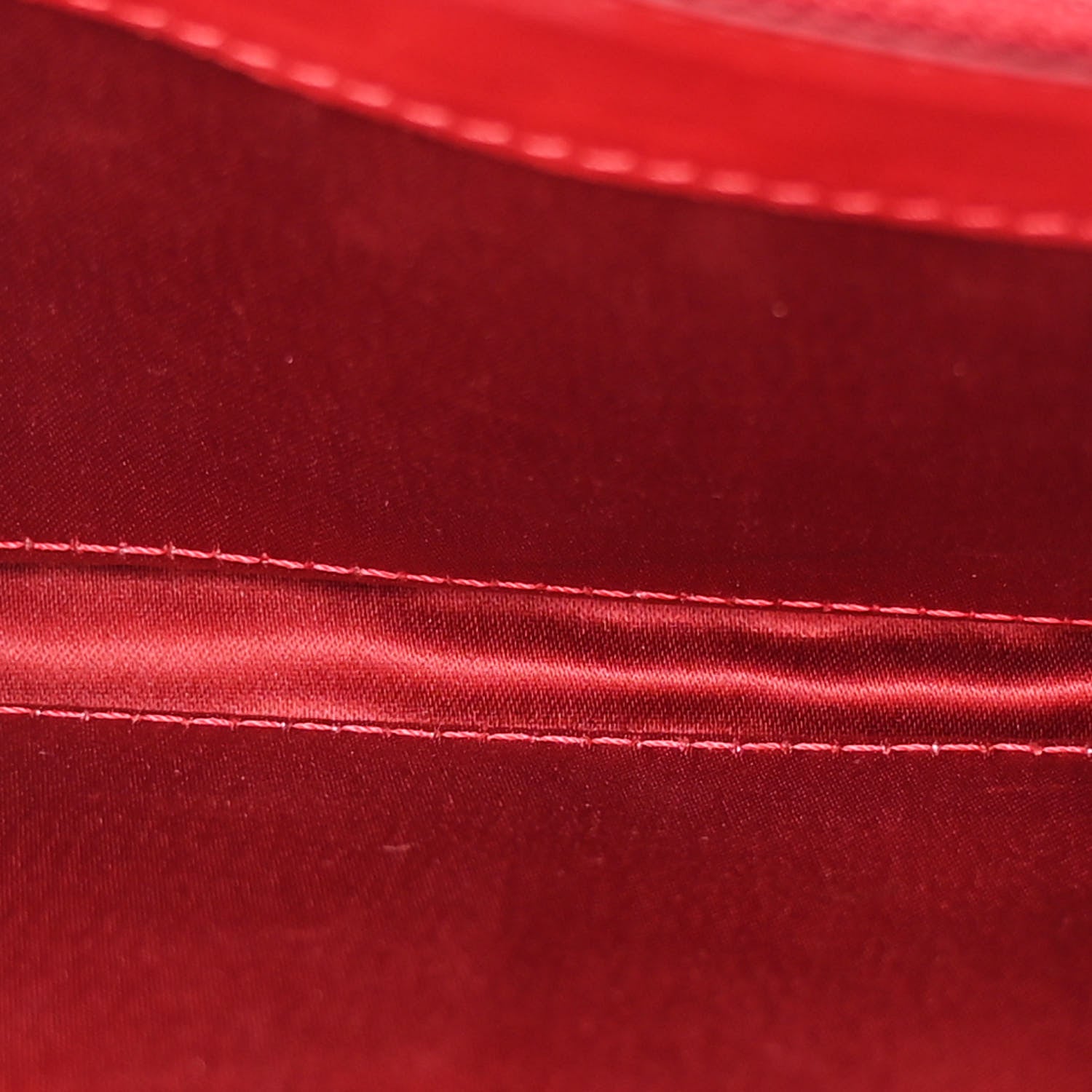 Chanel Patent Calfskin Quilted Brilliant East West Flap Clutch Red 6 of 12