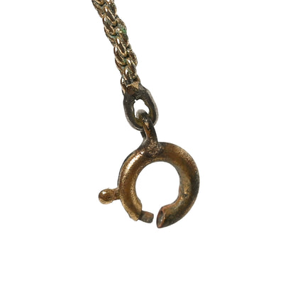 Christian Dior Metal CD Logo Round Pendant Necklace Gold 5 of 5