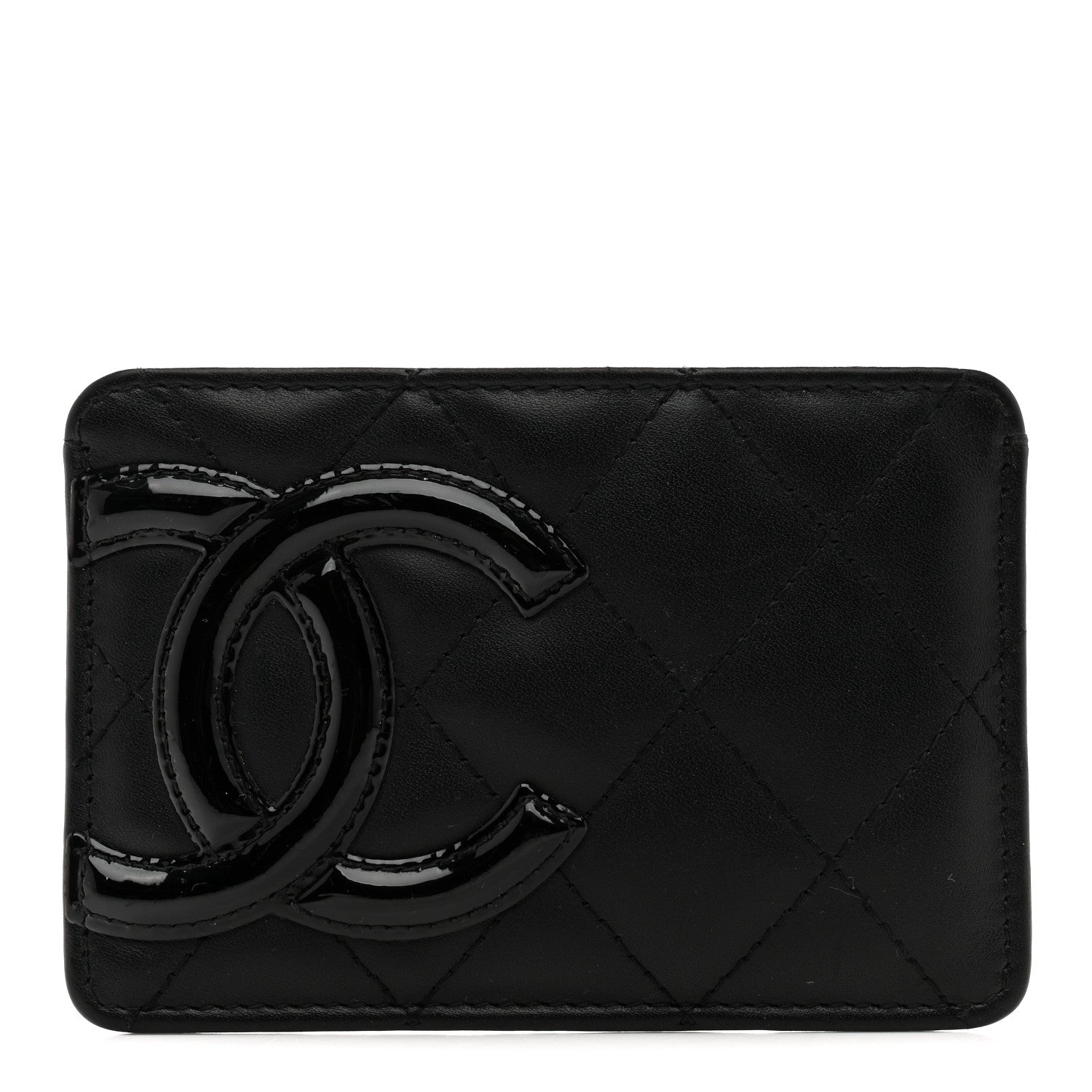 Chanel Calfskin Cambon Card Holder Black 1 of 10