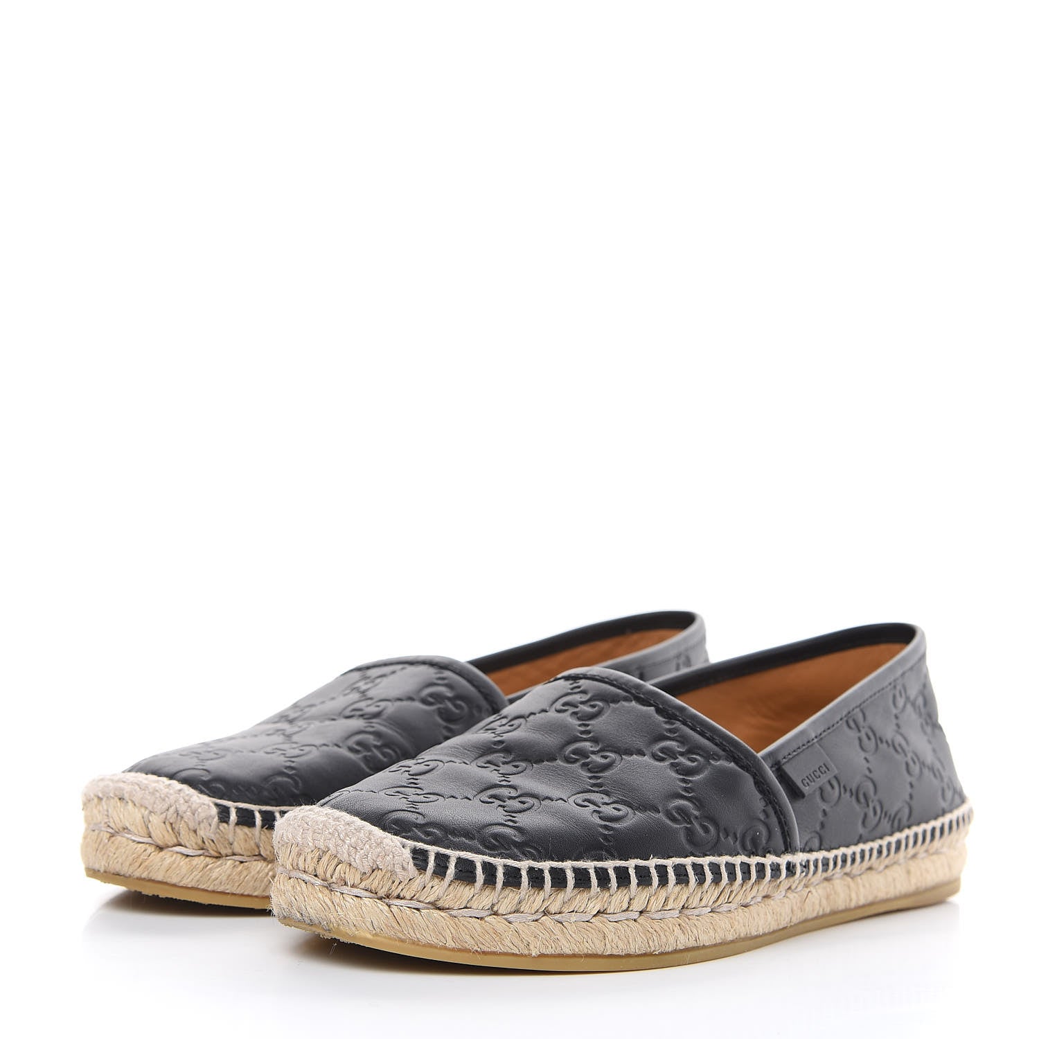 Gucci Guccissima Signature Espadrilles 37 Black 3 of 11