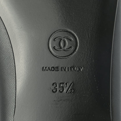 Chanel Lambskin Cap Toe Ballerina Flats 35.5 Grey 6 of 12