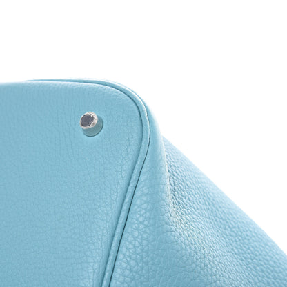 Hermes Taurillon Clemence Picotin Lock 26 GM Bleu Saint Cyr 10 of 12