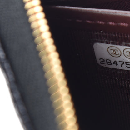 Chanel Caviar Quilted Large Gusset Zip Around Wallet Black 8 of 8