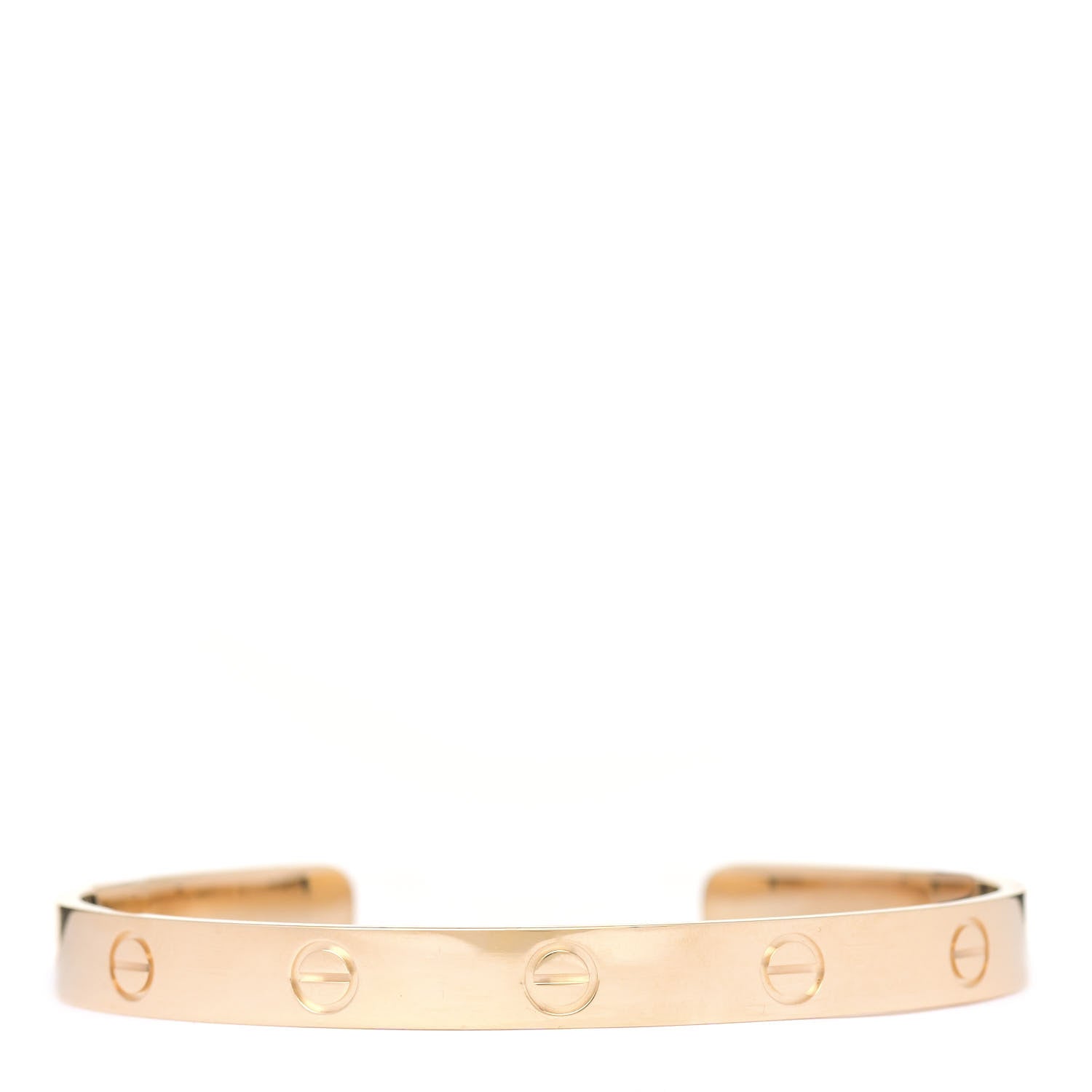 Cartier 18K Yellow Gold LOVE Cuff Bracelet 18 1 of 5
