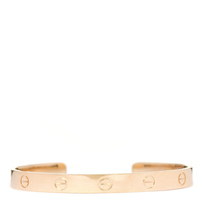 Cartier 18K Yellow Gold LOVE Cuff Bracelet 18 1 of 5