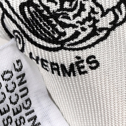 Hermes Silk Brides de Gala en Fleurs Twilly Black Multicolor White 4 of 4