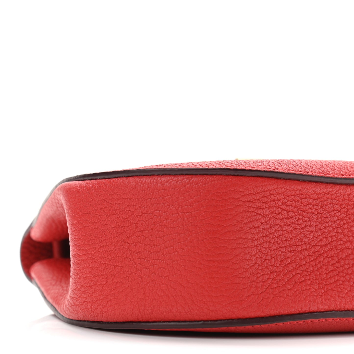 Grained Lambskin Mini Drew Shoulder Bag Plaid Red