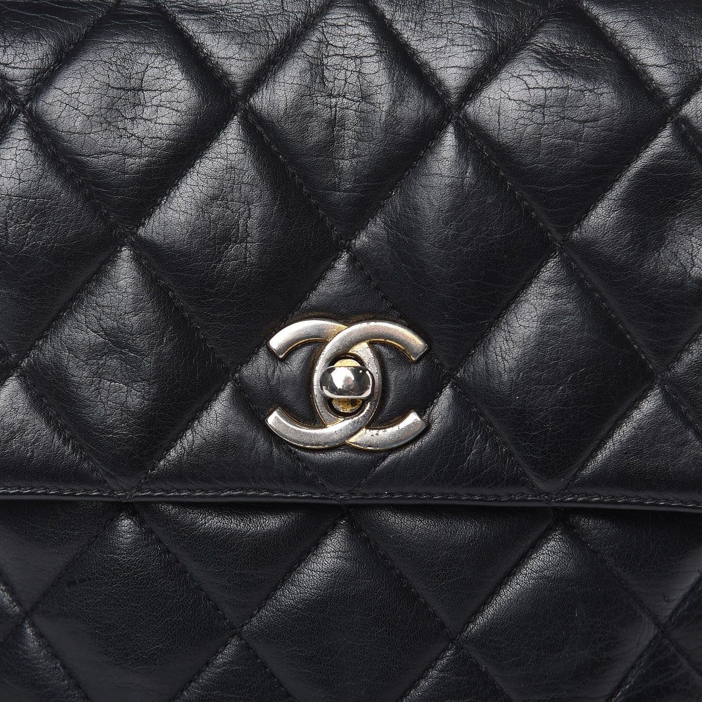 Lambskin Quilted Small Flap Black