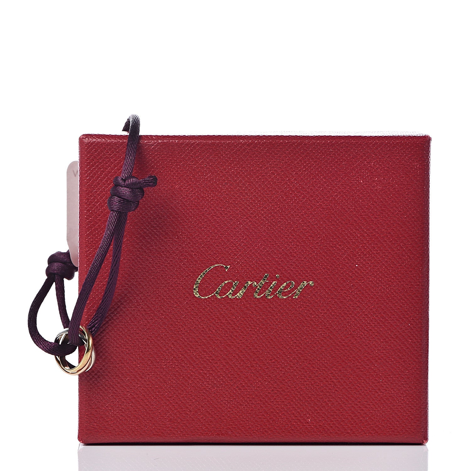 Cartier 18K Pink Yellow White Gold Trinity Adjustable Cord Bracelet Purple 6 of 6