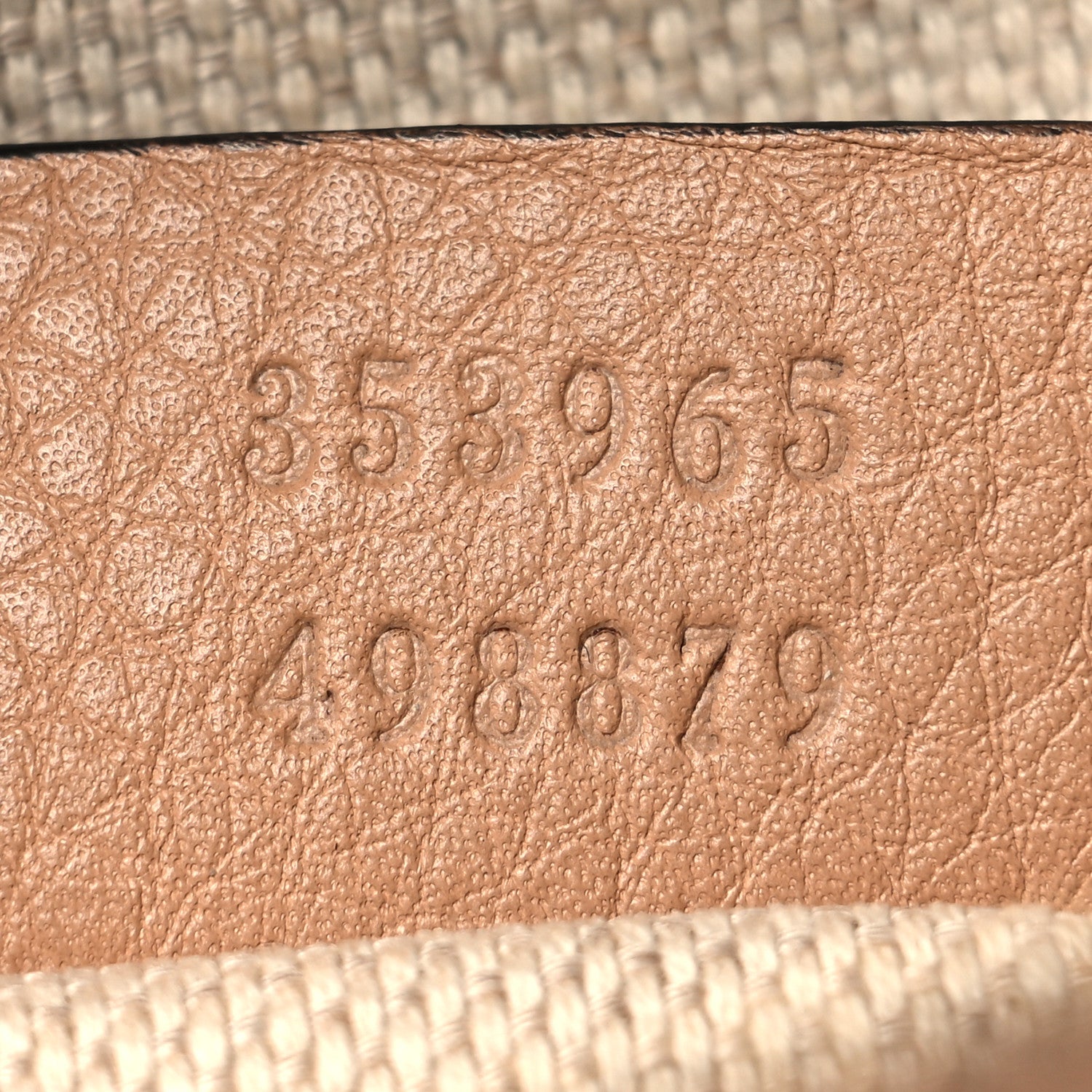 Gucci Pebbled Calfskin Mini Soho Chain Bag Camelia 7 of 10