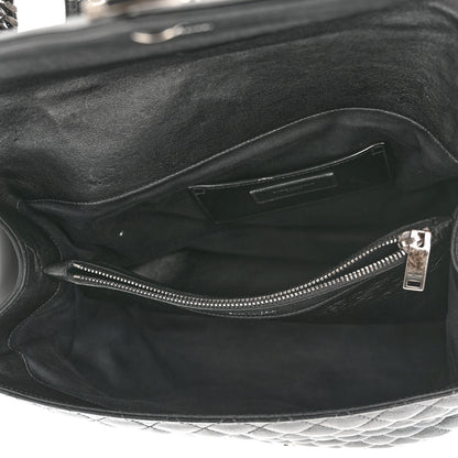 Saint Laurent Sheepskin Tri-quilt Monogram Large College Satchel Black 5 of 13
