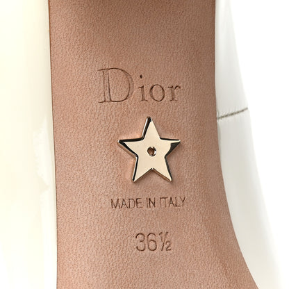 Christian Dior Patent Calfskin Aime Ballet Flats 36.5 White 6 of 9