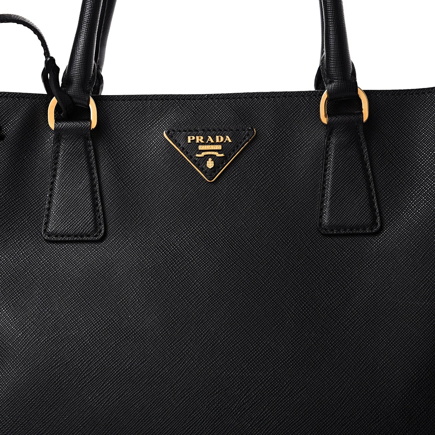 Saffiano Lux Large Tote Black