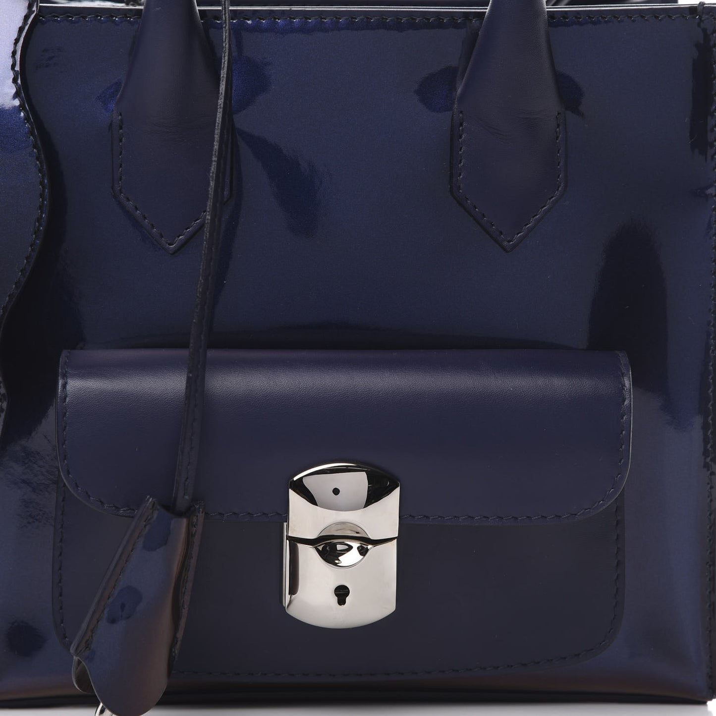 Patent Padlock Mini All Afternoon Tote Violet
