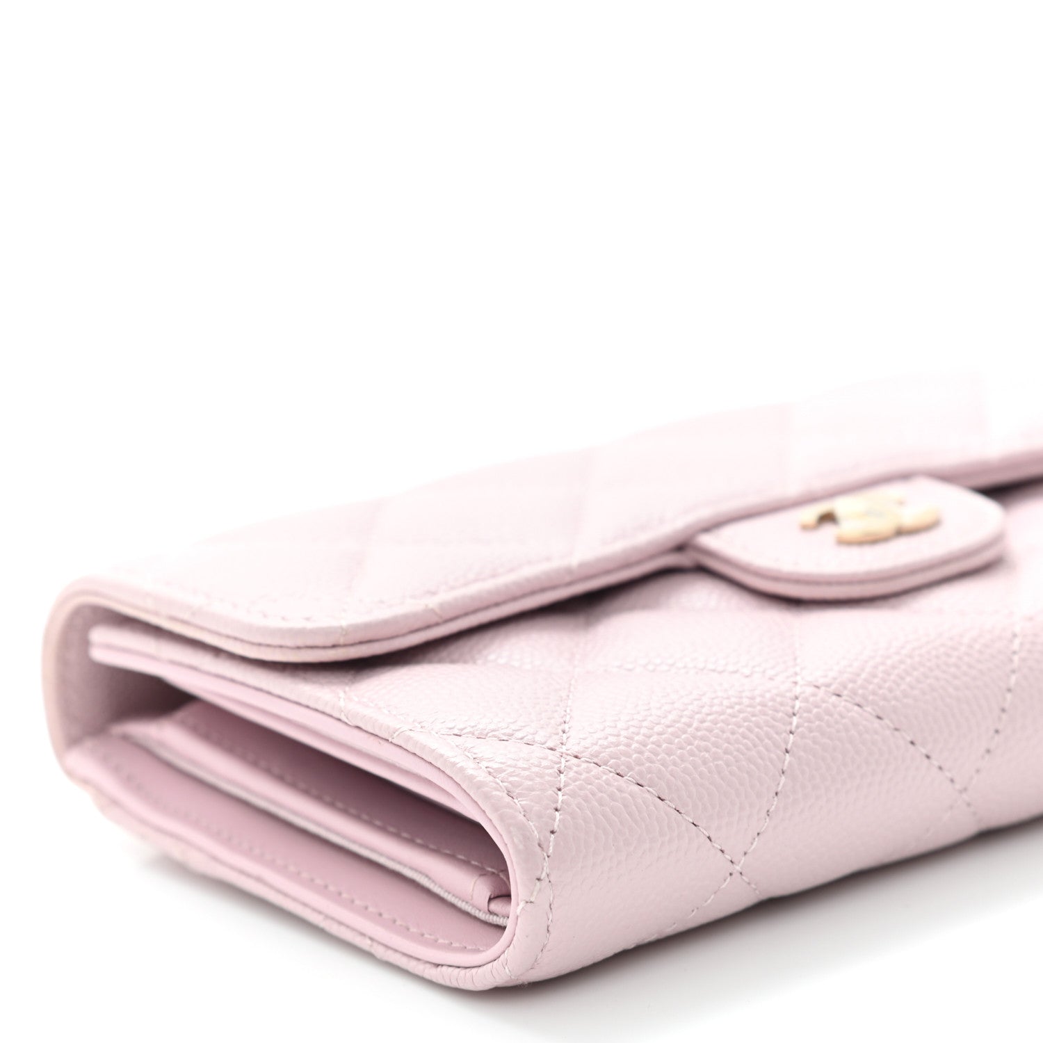 Chanel Caviar Quilted Medium Flap Wallet Pink 10 of 11
