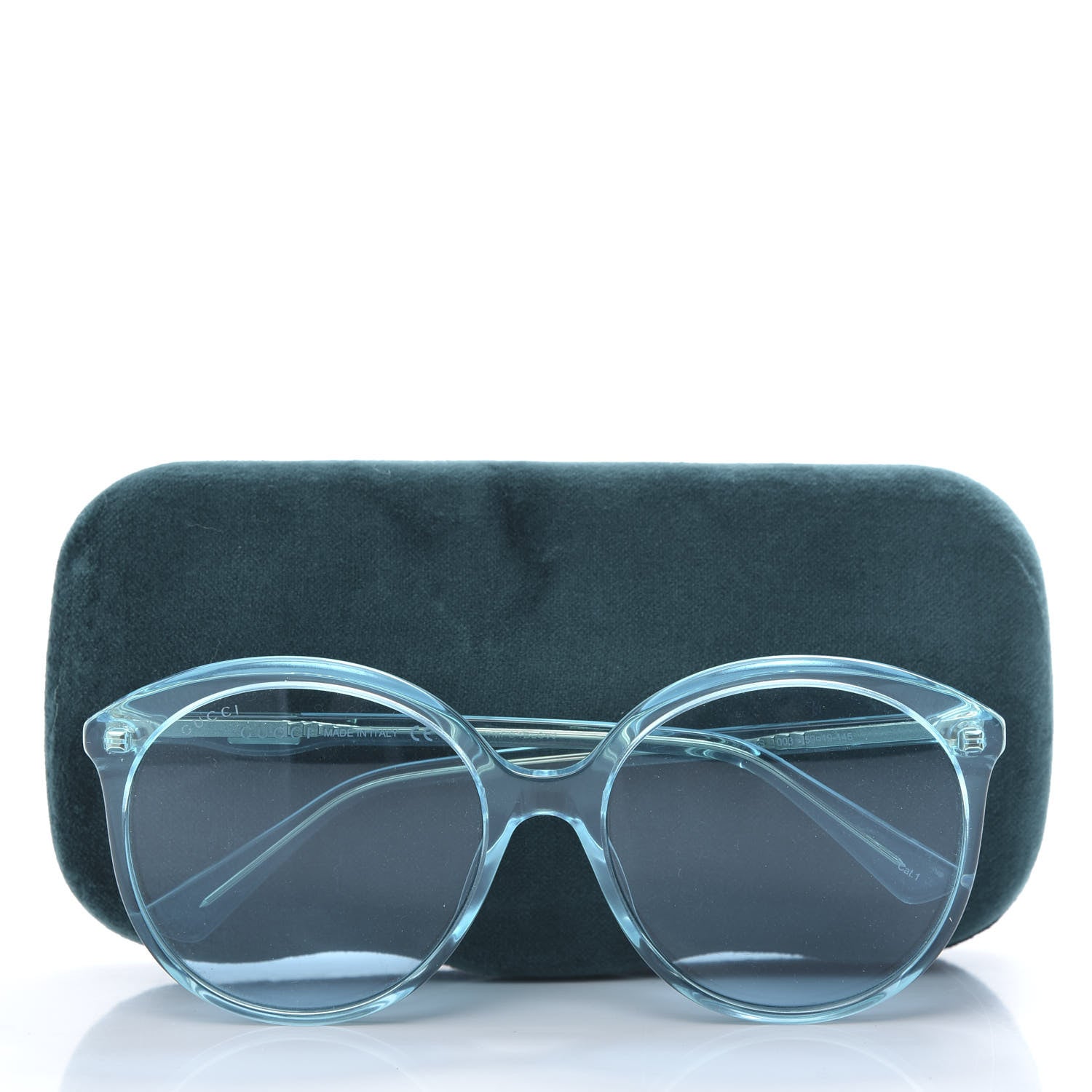 Gucci Acetate Sunglasses GG0257S Blue 8 of 8