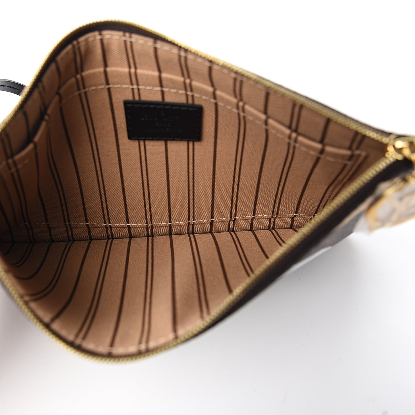 X LOL Monogram Neverfull MM GM Pochette Gold Silver