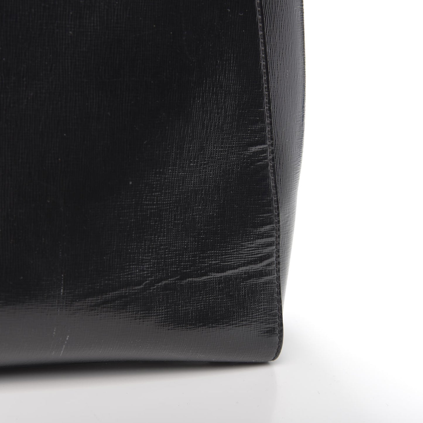 Patent Vitello Elite Regular 2Jours Tote Black