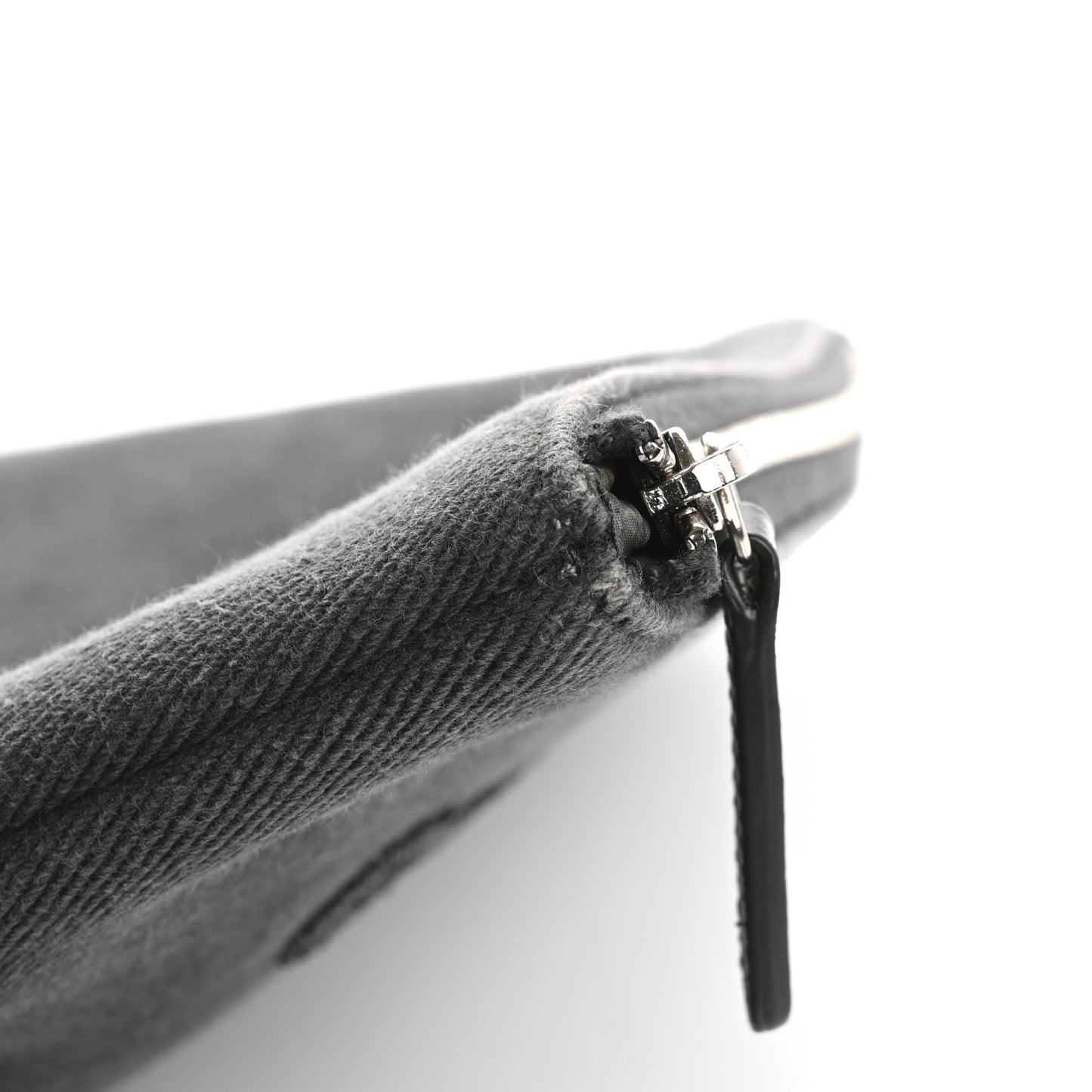 Canvas Sequins Medium Deauville Cosmetic Pouch Grey