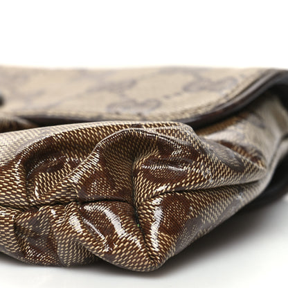 Gucci Crystal Monogram Babouska Clutch Dark Brown 11 of 13