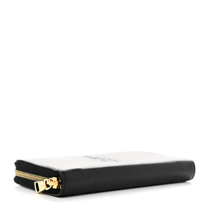 Saint Laurent Chevre Belle De Jour Zip Around Wallet Black 4 of 6