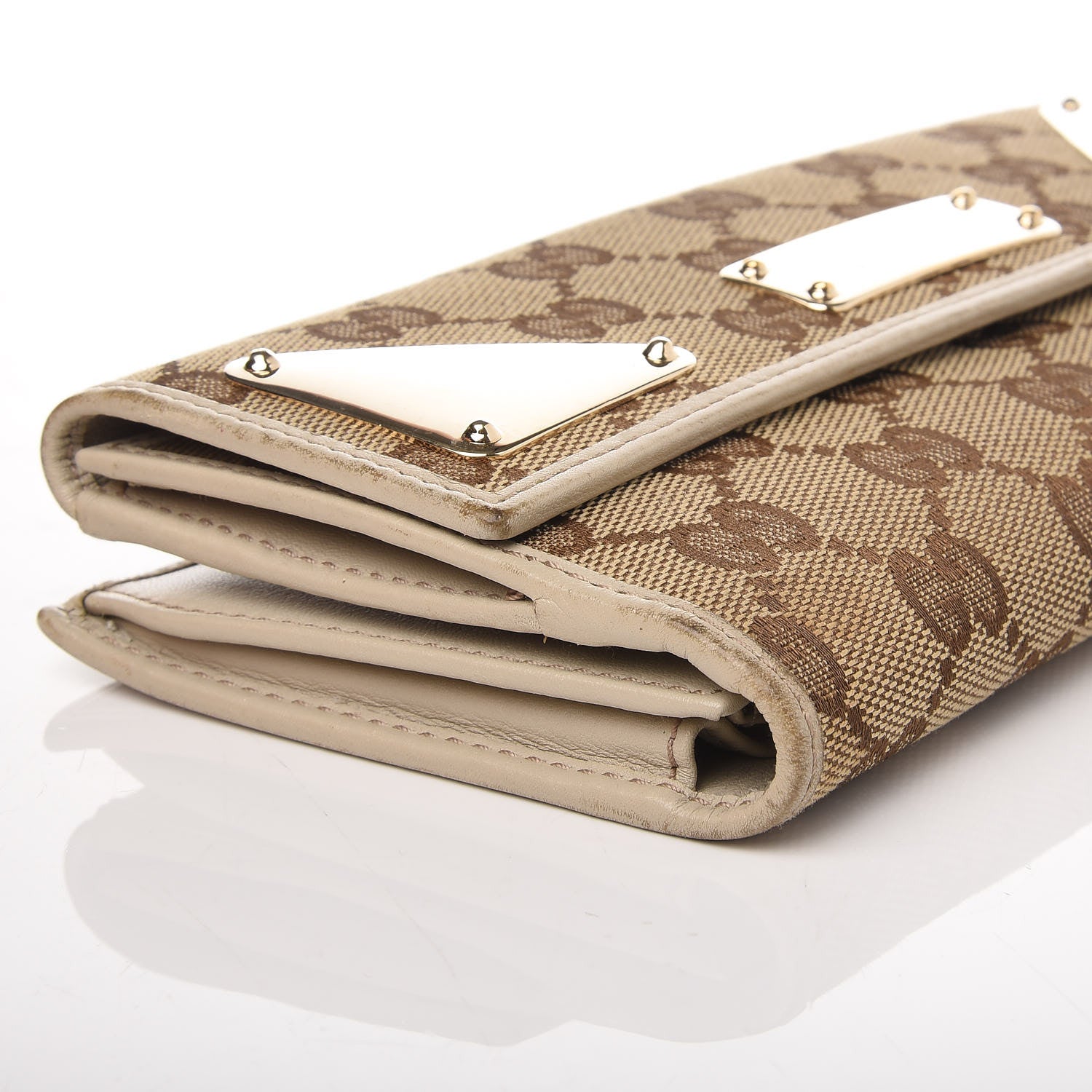 Gucci Monogram Indy Continental Wallet Off White 15 of 16
