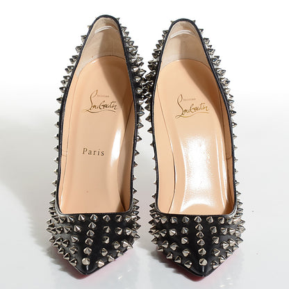 Christian Louboutin Nappa Pigalle Spikes 120 Pumps 38.5 Black 2 of 6