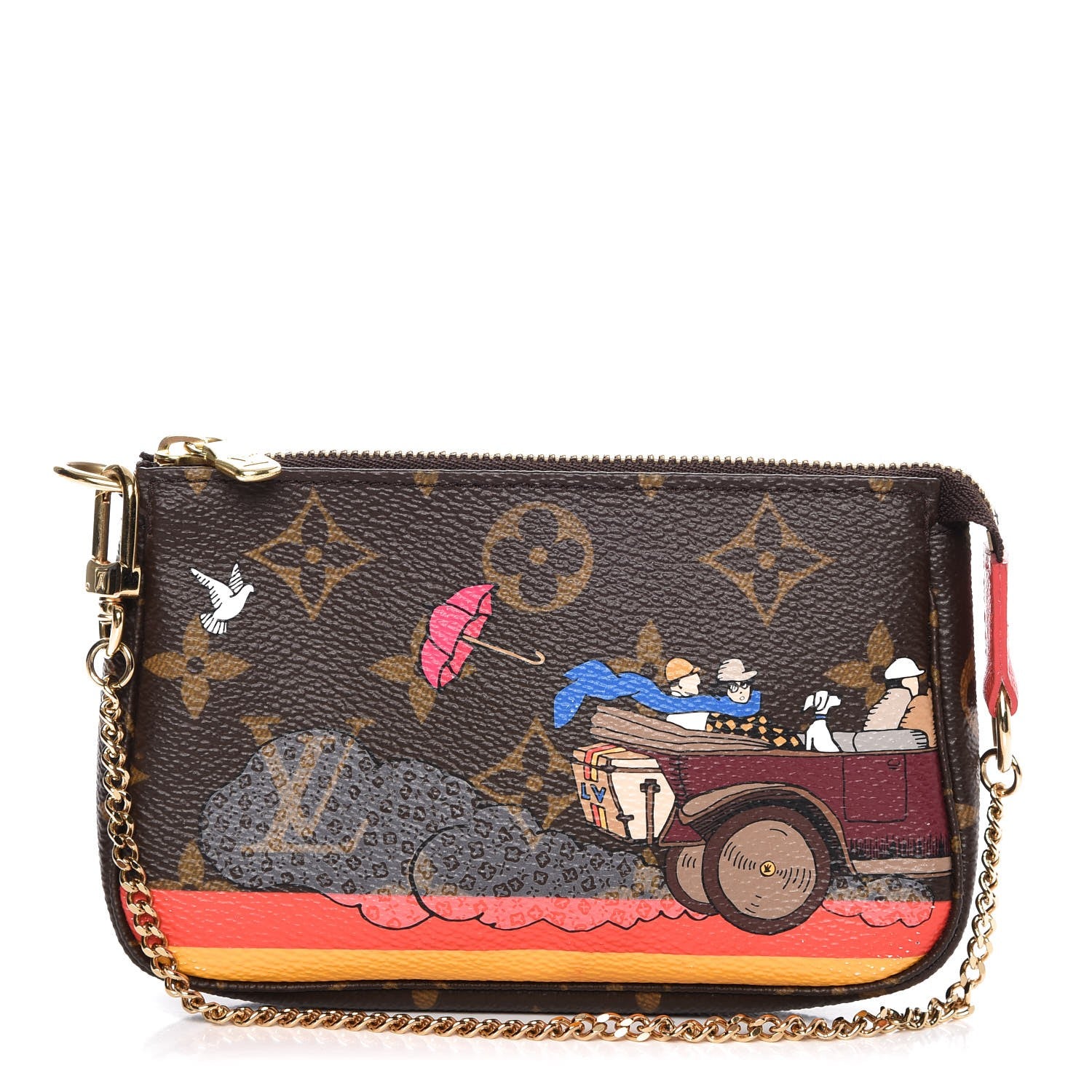 Louis Vuitton Monogram 2015 Christmas Animation Mini Pochette Accessories 1 of 8