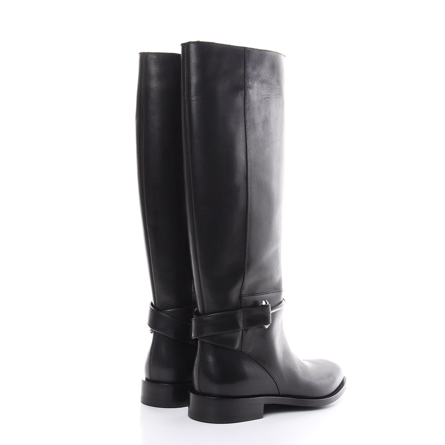 Balenciaga Calfskin Knee High Boots 40 Black 4 of 12
