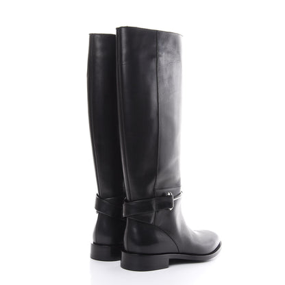 Balenciaga Calfskin Knee High Boots 40 Black 4 of 12