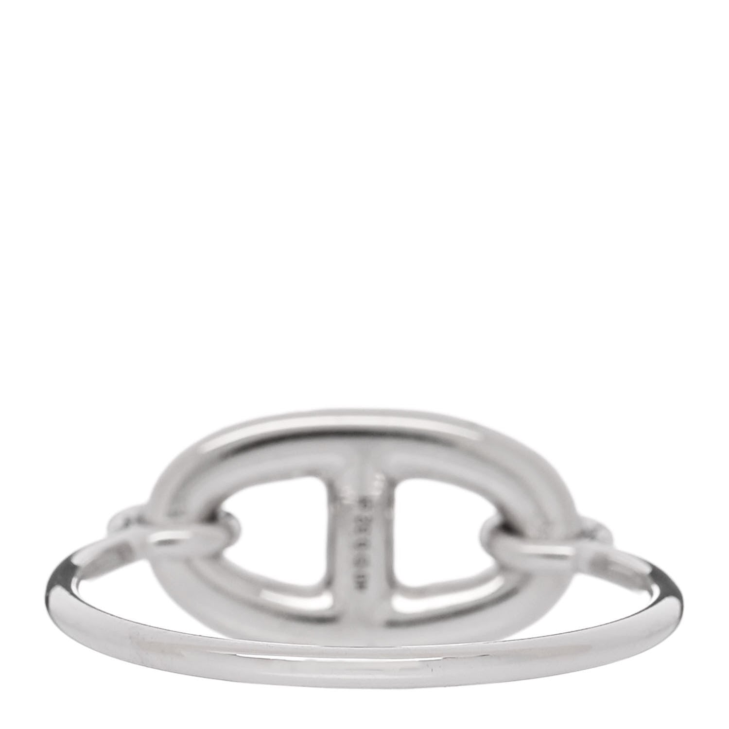 Hermes 18K White Gold Diamond New Farandole Ring 53 6.5 3 of 5